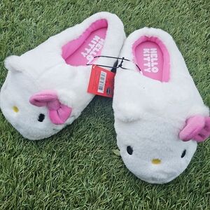 Hello Kitty White and Pink Women's Slippers